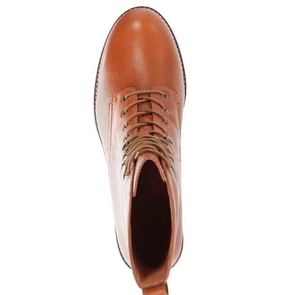 🔥New Madewell Patti Lace-up Boots in English Saddle Women’s Sz 8 SOLD OUT! - Picture 3 of 11